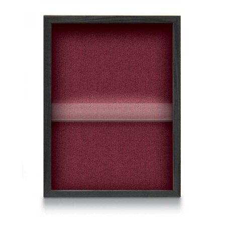 United Visual Products Indoor Enclosed Combo Board, 48"x36", Black Frame/Green & Rubber UVCB4836B-GREEN-RUBBER